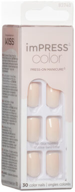 Impress Point Pink Color Press-On Manicure 30pk
