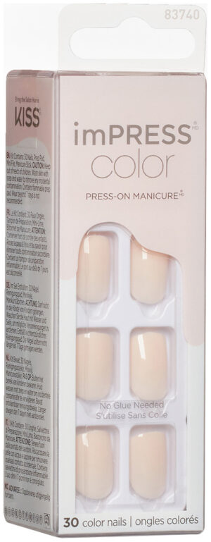 Impress Point Pink Color Press-On Manicure 30pk