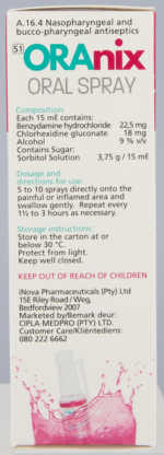 Oranix Oral Spray 30ml