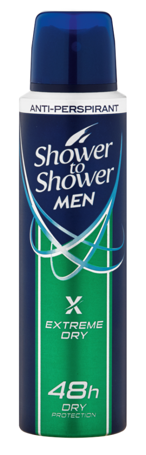 Shower To Shower Men Extreme Dry Anti-Perspirant Spray 150ml