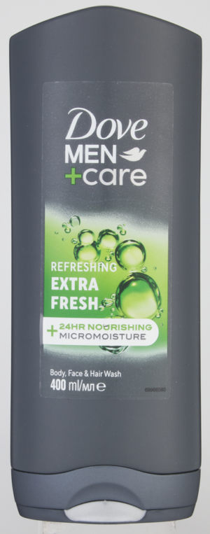 Dove Men+care Refreshing Extra Fresh Body, Face & Hair Wash 400ml