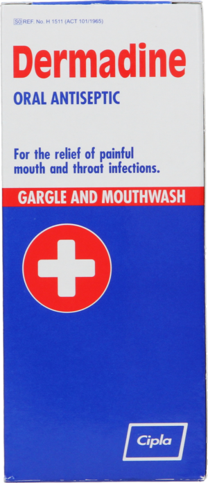 Dermadine Oral Gargle & Mouthwash Antiseptic 200ml
