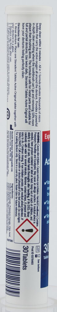 Steradent Active Original Denture Cleaning Tablets 30pk