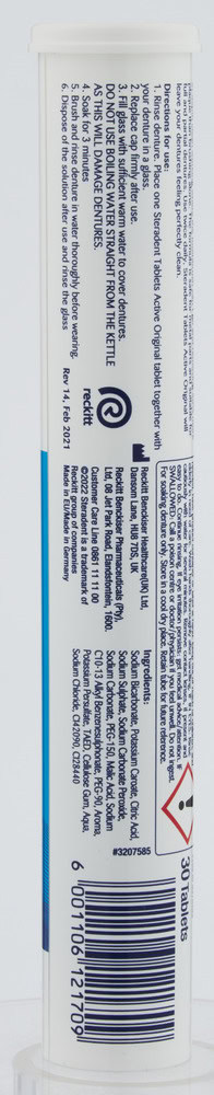 Steradent Active Original Denture Cleaning Tablets 30pk