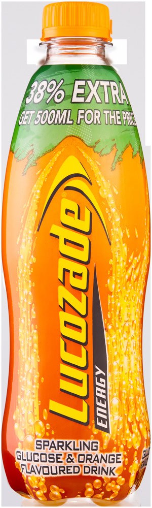 Lucozade Orange Flavoured Sparkling Glucose Drink 500ml
