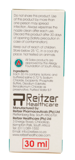 Salex Saline Nasal DropSpray 30ml