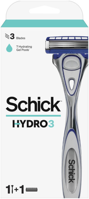 image-0 Schick Hydro 3 Razor & Cartridge 1s