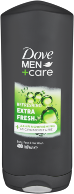 Dove Men+care Refreshing Extra Fresh Body, Face & Hair Wash 400ml