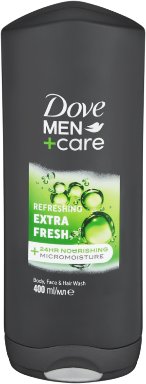 Dove Men+care Refreshing Extra Fresh Body, Face & Hair Wash 400ml