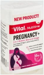 Vital Multitime Pregnancy+ 3-in-1 Multivit, Mineral & Omega Vege Capsules 30pk