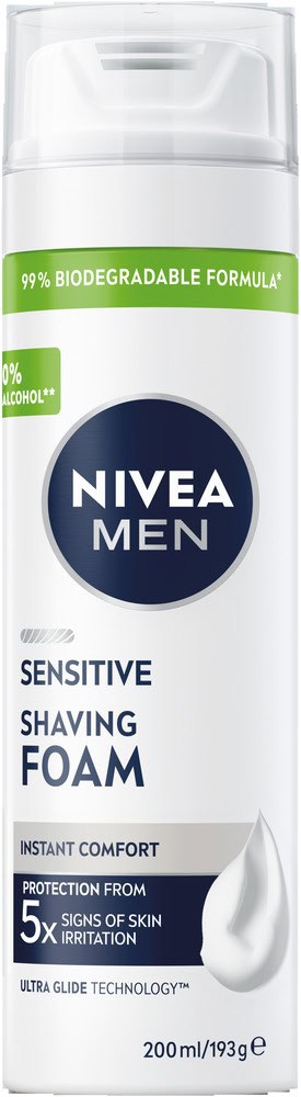 image-0 Nivea MEN Sensitive Shaving Foam 200ml