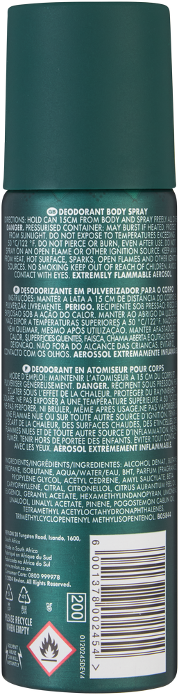 Revlon Pub Lone Wolf Deodorant Body Spray 120ml