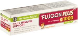 Flugon Plus Orange Flavour Daily Immune Support Fizzy Tablets 20pk