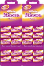 Gillette Minora Platinum Blades 20 x 5pk