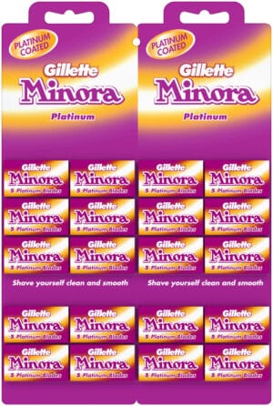 Gillette Minora Platinum Blades 20 x 5pk