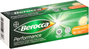 Berocca Performance Orange Flavour Effervescent Tablets 10pk