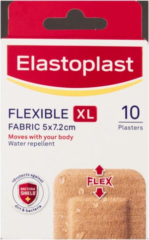 image-0 Elastoplast XL Flexible Fabric Plasters 10pk