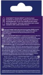 Contempo Rough Rider Studded Premium Latex Condoms 3pk