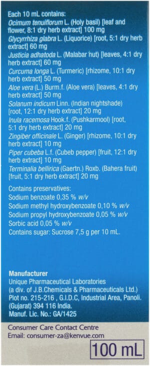 Benylin Wet & Dry Non-Drowsy Cough Syrup 100ml