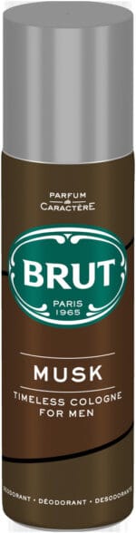 BRUT Musk Aerosol Deodorant Body Spray 120ml
