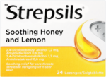 Strepsils Soothing Honey & Lemon Lozenges 24pk