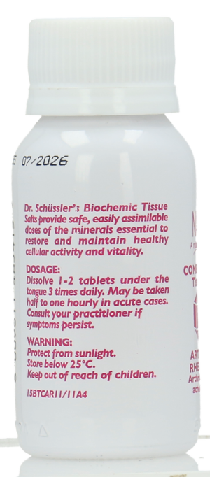 Natura Combin Assist Arthritis & Rheumatism Tissue Salts Tablets 125pk