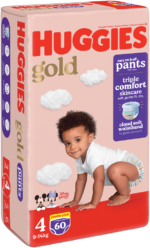 Huggies Gold Size 4 Disposable Nappy Pants 60pk