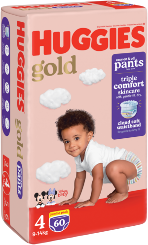 Huggies Gold Size 4 Disposable Nappy Pants 60pk