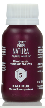 Natura Kali Mur Biochemic Tissue Salt Tablets 125pk