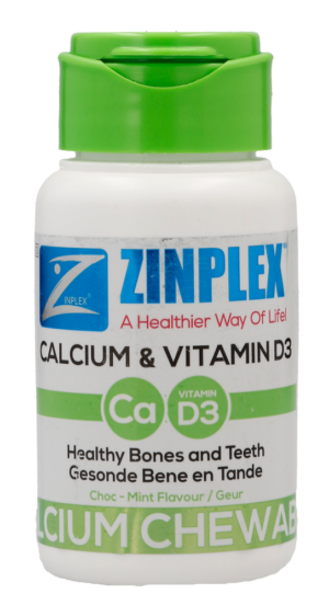 image-0 Zinplex Choc-Mint Flavour Calcium & Vitamin D3 Chewables 30pk