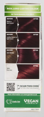 Garnier Nutrisse Ultra Crème Darkest Auburn Brown Permanent Hair Colour 1s