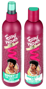 Easy Waves Argan Moroccan Oil Curl Moisture Spray and Curl Moisture Gel Value Pack 2pk