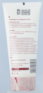 Portia M Pomegranate SPF 50 Oil Sunscreen Lotion 100ml