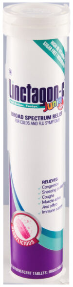 Linctagon Broad Spectrum Relief Berrylicious Junior Effervescent Tablets 20pk
