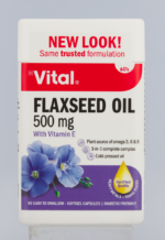Vital Flaxseed Oil Softgel Capsules 60pk