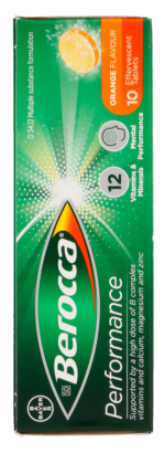 Berocca Performance Orange Flavour Effervescent Tablets 10pk