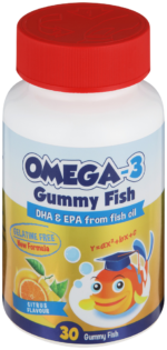 Wellvita Citrus Flavour Omega-3 Gummy Fish 30pk