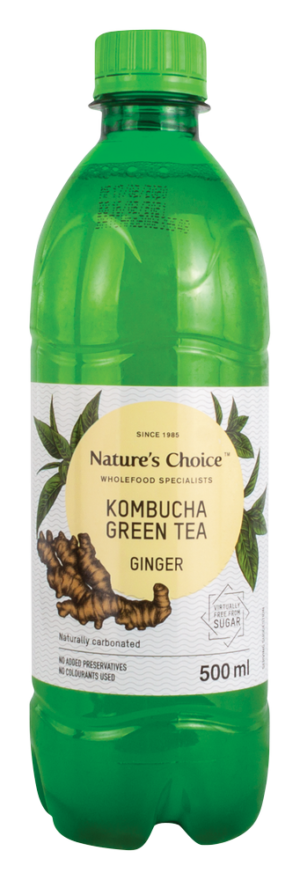 Nature's Choice Ginger Kombucha Green Tea 500ml