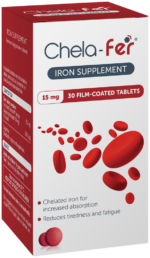 Chela-fer 15mg Iron Supplement Tablets 30pk