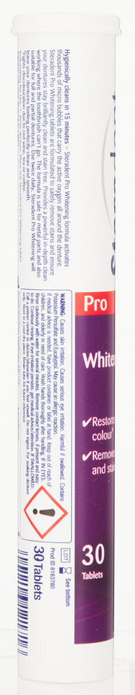 Steradent Pro Whitening Denture Cleaning Tablets 30pk