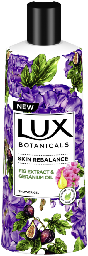 LUX Botanicals Fig Extract and Geranium Oil Moisturizing Body Wash 400ml