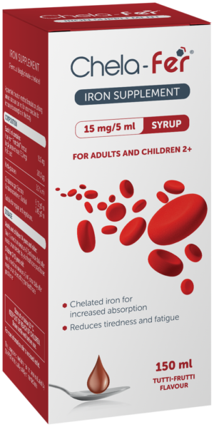 Chela-fer Tutti-Fruitti Flavour Iron Supplement Syrup 150ml