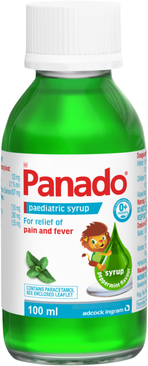 Panado Peppermint Flavour Paediatric Syrup 100ml