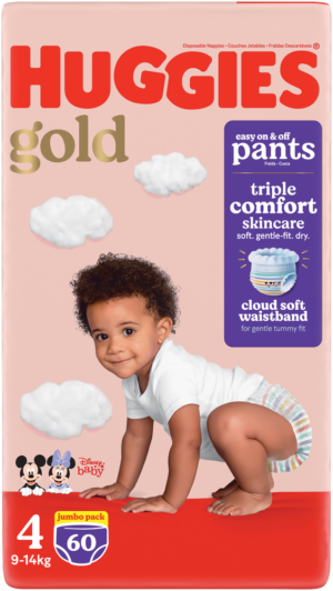 Huggies Gold Size 4 Disposable Nappy Pants 60pk