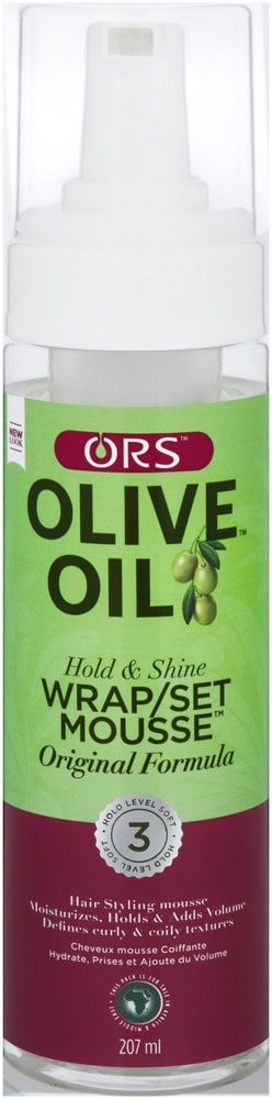 image-0 ORS Olive Oil Hold & Shine Wrap/Set Mousse 207ml