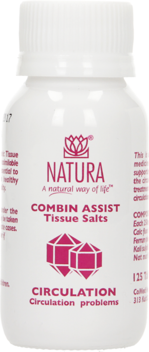 Natura Combin Assist Circulation Tissue Salt Tablets 125pk