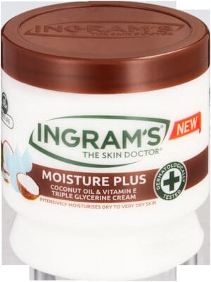 Ingram's Moisture Plus Coconut Oil & Vitamin E Triple Glycerine Cream 450ml
