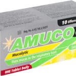 Amuco 600 Lemon Flavour Mucolytic Effervescent Tablets 10pk