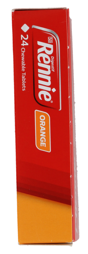 Rennie Orange Heartburn & Indigestion Chewable Tablets 24pk