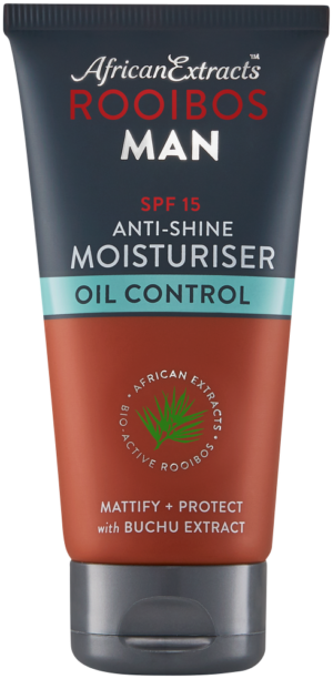 image-0 African Extracts Rooibos Man SPF 15 Oil Control Anti-Shine Moisturiser 75ml